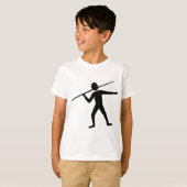 ジャベリントロワー – ブラック Tシャツ (正面フル)