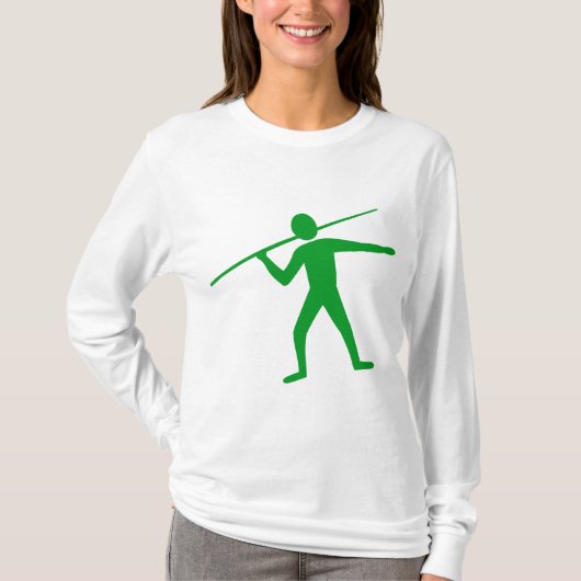 ジャベリントロワー – Grass Green Tシャツ (正面)
