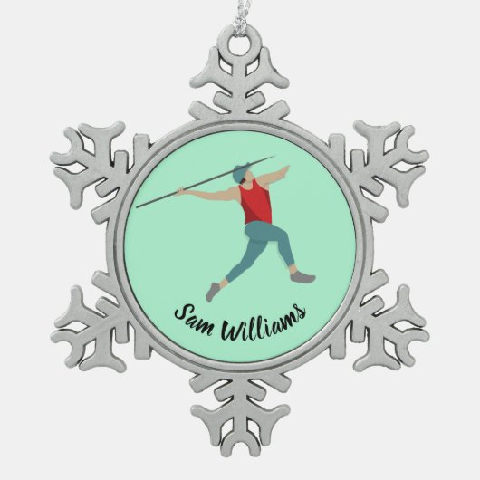 ジャベリン スノーフレークピューターオーナメント (正面)