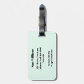 ジャベリン ラゲッジタグ (裏面縦)