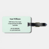 ジャベリン ラゲッジタグ (裏面横)