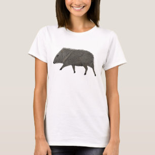 ジャベリーナデザートワイルドアニマルズペカリー自然 Tシャツ