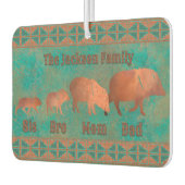 ジャベリーナファミリーフルカスタマイズ可能デザイン カーエアーフレッシュナー (左)