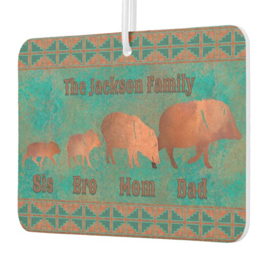 ジャベリーナファミリーフルカスタマイズ可能デザイン カーエアーフレッシュナー (左)