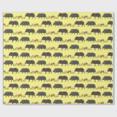 ジャベリーナファミリーポートレート砂漠の動物パターン ラッピングペーパー (フラット)