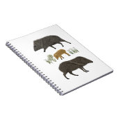 ジャベリーナファミリーポートレート砂漠の動物 ノートブック (右側)