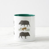 ジャベリーナファミリーポートレート砂漠の動物 マグカップ (中央)