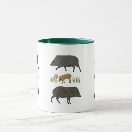 ジャベリーナファミリーポートレート砂漠の動物 マグカップ (中央)