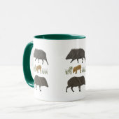 ジャベリーナファミリーポートレート砂漠の動物 マグカップ (正面左)