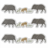 ジャベリーナファミリーポートレート色鉛筆アートセット シール (正面)