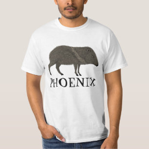 ジャベリーナフェニックスデザートワイルドアニマルペカリー自然 Tシャツ