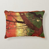 ジャポニズム: ヴィンセント・ヴァン・ゴッホの花咲く梅の木 アクセントクッション (正面)