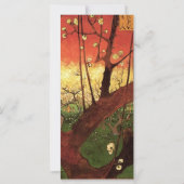 ジャポニズム：ヴィンセント・ヴァン・ゴッホの開花梅 (裏面)