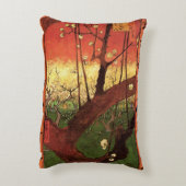 ジャポニズム：ヴィンセント・ヴァン・ゴッホの開花梅 アクセントクッション (裏面(縦))