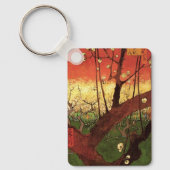 ジャポニズム：ヴィンセント・ヴァン・ゴッホの開花梅 キーホルダー (正面)