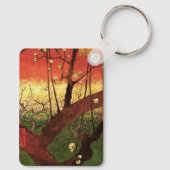 ジャポニズム：ヴィンセント・ヴァン・ゴッホの開花梅 キーホルダー (裏面)