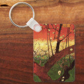 ジャポニズム：ヴィンセント・ヴァン・ゴッホの開花梅 キーホルダー (正面)
