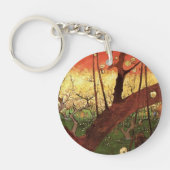 ジャポニズム:ヴィンセント・ヴァン・ゴッホの開花梅 キーホルダー (正面)