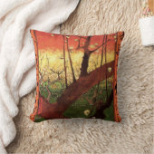 ジャポニズム：ヴィンセント・ヴァン・ゴッホの開花梅 クッション (ブランケット)