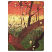 ジャポニズム：ヴィンセント・ヴァン・ゴッホの開花梅 クリップボード (裏面)