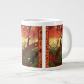 ジャポニズム:ヴィンセント・ヴァン・ゴッホの開花梅 ジャンボコーヒーマグカップ (正面右)