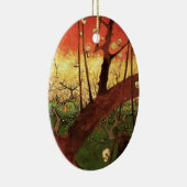 ジャポニズム：ヴィンセント・ヴァン・ゴッホの開花梅 セラミックオーナメント (右)