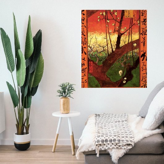 ジャポニズム：ヴィンセント・ヴァン・ゴッホの開花梅 ポスター