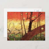 ジャポニズム：ヴィンセント・ヴァン・ゴッホの開花梅 ポストカード (正面/裏面)