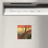 ジャポニズム:ヴィンセント・ヴァン・ゴッホの開花梅 マグネット (インサイチュ (食洗機))