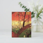 ジャポニズム:『花の梅の木』 (Vincent vanゴッホ) ポストカード (スタンド正面)