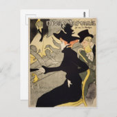 ジャポニーズディバン・トゥールーズ・ロートレック ヴィンテージアート ポストカード (正面/裏面)