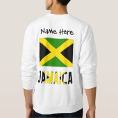 ジャマイカおよびジャマイカパーソナライズされた国旗 スウェットシャツ (裏面)