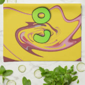 ジャマイカが大好き.png キッチンタオル (折り畳み)