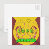 ジャマイカが大好き.png ポストカード (正面/裏面)