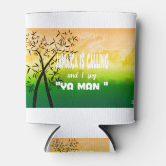 ジャマイカが電話している 缶クーラー