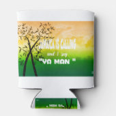 ジャマイカが電話している 缶クーラー (裏面)