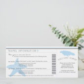 ジャマイカでの結婚式 旅行情報 搭乗券 招待状 (スタンド正面)