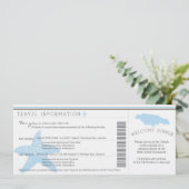 ジャマイカでの結婚式 旅行情報 搭乗券 招待状 (スタンド正面)