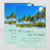 ジャマイカでの駆け落ち結婚発表 招待状 (正面/裏面)