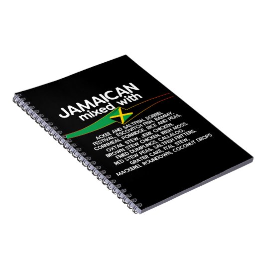 ジャマイカとジャマイカのミキシング誇りを持った ノートブック (右側)