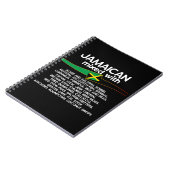 ジャマイカとジャマイカのミキシング誇りを持った ノートブック (左側)