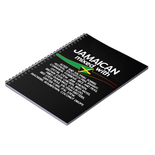 ジャマイカとジャマイカのミキシング誇りを持った ノートブック (左側)