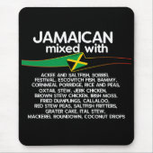 ジャマイカとジャマイカのミキシング誇りを持った マウスパッド (正面)