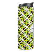 ジャマイカとジャマイカの国旗があなたの名前と並べて タンブラー (回転左)