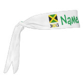 ジャマイカとジャマイカ国旗の緑の個人用設定 タイヘッドバンド (回転270)