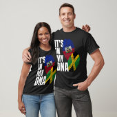 ジャマイカとハイチミックスフラッグDna伝統 Tシャツ (ユニセックス)