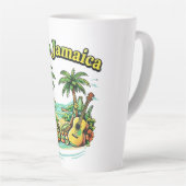 ジャマイカに敬意を カフェラテマグ (右アングル)