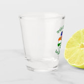 ジャマイカのアイリッシュアメリカンフラッグスシャムロックユーザー名S ショットグラス (左)