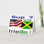 ジャマイカのアメリカの誕生日 カード (正面)