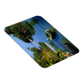 ジャマイカのオチョリオス付近の風光明媚な川 マグネット (右側)